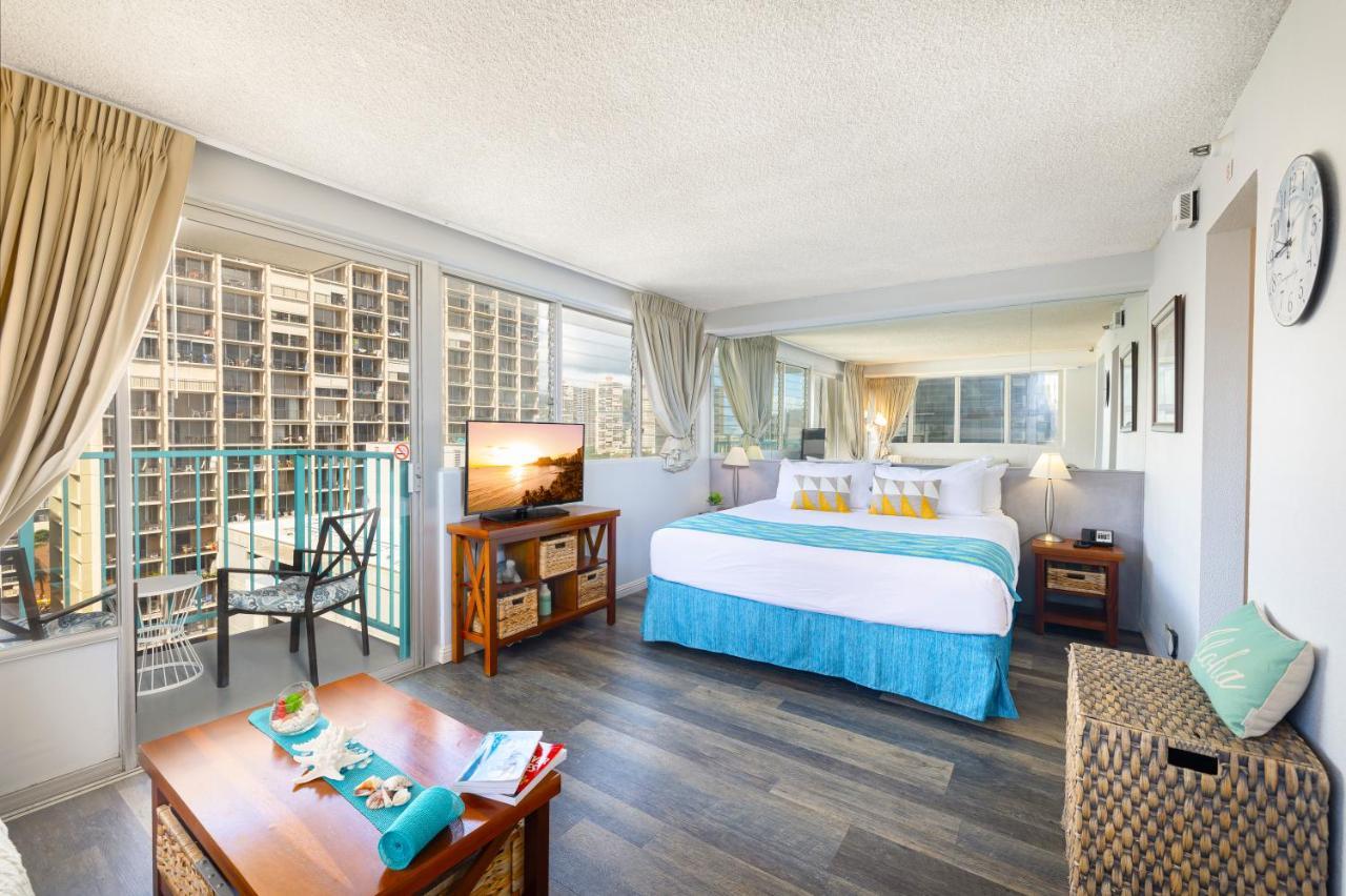 Beautiful Studio In The Heart Of Vibrant Waikiki Honolulu Exteriör bild