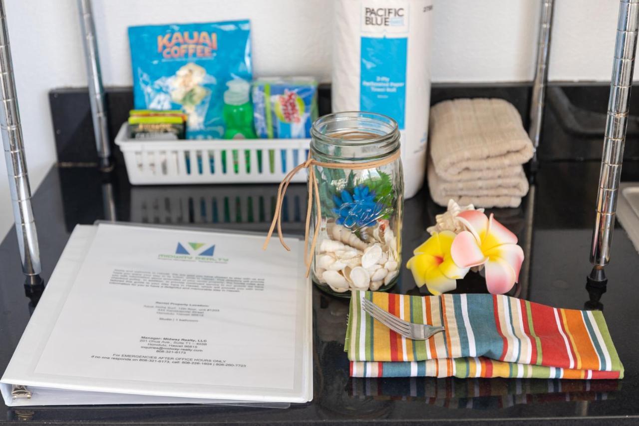 Beautiful Studio In The Heart Of Vibrant Waikiki Honolulu Exteriör bild
